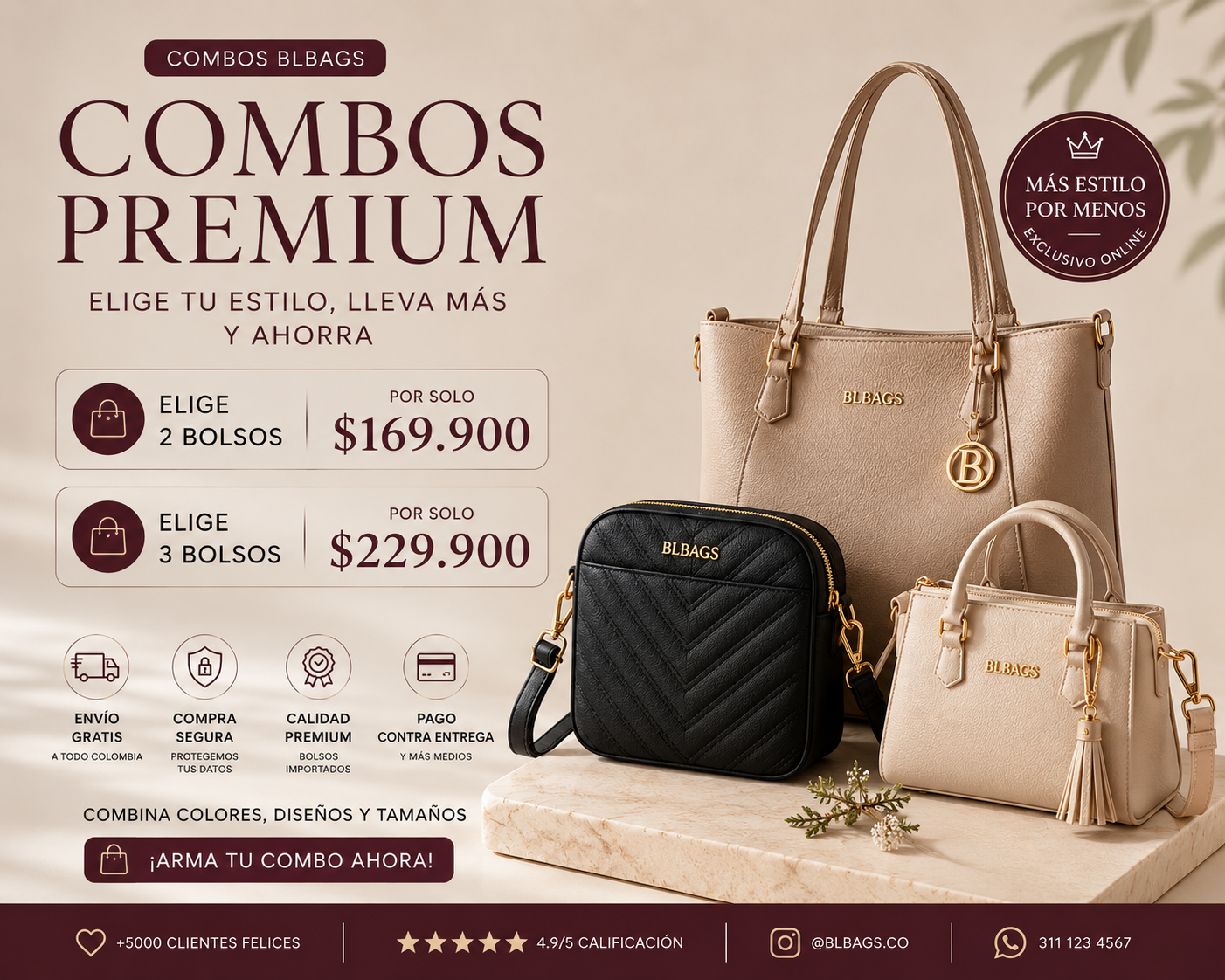 Combo x2 Premium BL BAGS